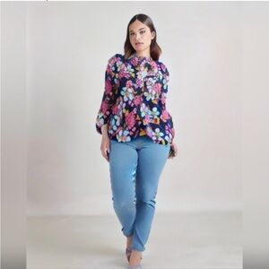 Jessica London Popover Blouse